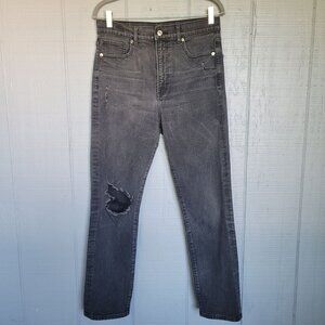 Express Women's Black Slim Super High-Rise Denim Jeans. Size 10L